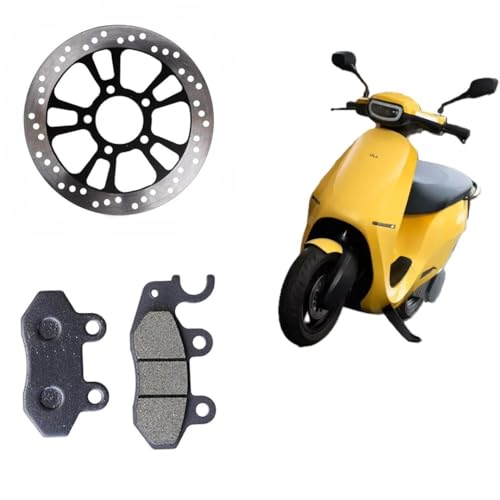 Image of Front Brake Disc Plate & Front Disc Brake Pad Compatible with Ola S1 & S1 Pro (FRONT DISC PLATE & DISC PAD OLA)