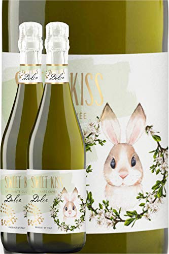 うさぎのモスカートスプマンテ750ml スパークリング ワイン 甘口 白 スプマンテ ワイン 飲みやすい ギフト プレゼント 誕生日 退職 御祝 御礼 女性 パーティー 低アルコール 人気 イタリア (うさぎのモスカート2本セット)のサムネイル