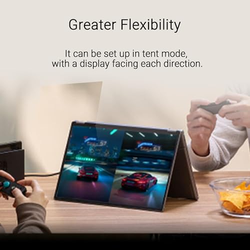 Image of ASUS ZenScreen Duo MB14FCD 14 Inch Foldable Dual-Screen Portable Monitor