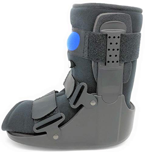 MB Medical Braces Low Top Air Fracture Boot (Small, L4360 and L4361), Short Air CAM Walking Brace for Foot and Ankle, Black, Men's Shoe Size 4 1/2-7, Female Shoe Size 6-8