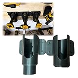 2Pcs Drill Holders Compatible with DeWalt Impact and Driver - for DCF887 DCD795 and DCD785 - Undermount Wall Storage Organizer for Secure Tool Holding