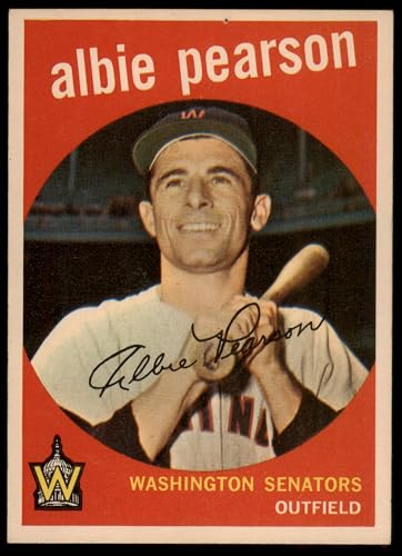 1959 Topps #4 Albie Pearson Washington Senators (Baseball Card) EX Senators