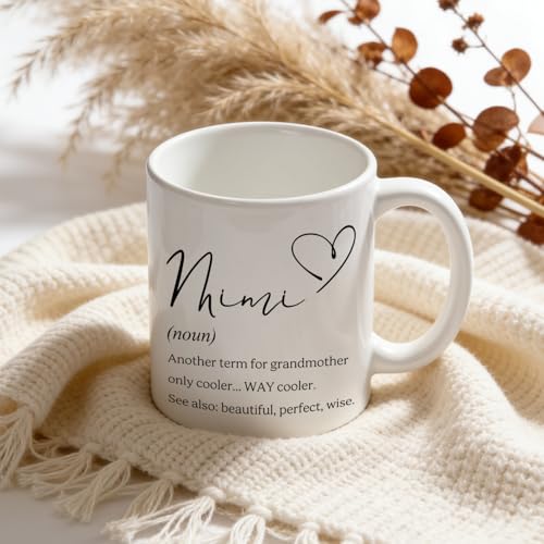 Taza de cerámica Trenstise para abuela 11 oz miniatura 5
