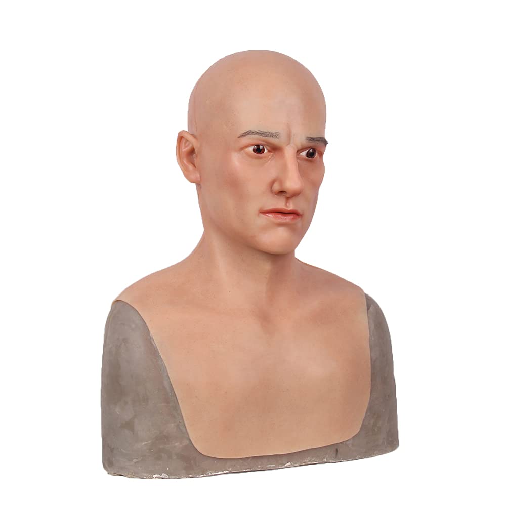 Amazon.co.jp: 男性 シリコン仮面 男性 仮面 シリコン マスク コスプレ