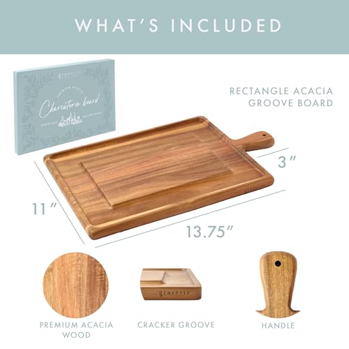 Tabla de Cortar Rectangular de Madera Acacia con Asa miniatura 2