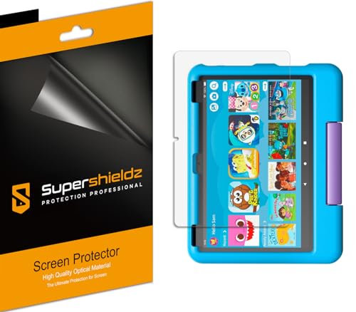 Supershieldz (3 Pack) Designed for Fire HD 10 Kids and Fire HD 10 Kids Pro Tablet 10.1 inch (11th/13th Generation, 2021/2023 Release) Screen Protector, High Definition Clear Shield (PET)