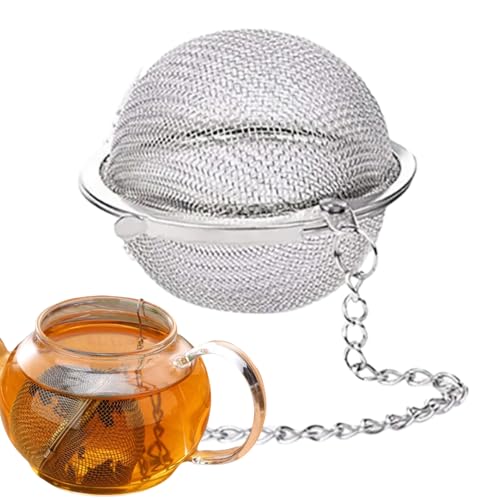 Infusor de té – Bola de filtro de acero inoxidable | Filtro de té de malla fina para café cóctel hornear viajes camping cocina al aire libre