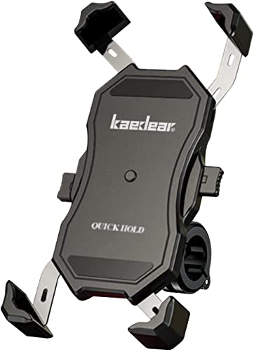 リリース機構付き クイックホールド 自転車用スマホホルダー Amazon.co.jp: Kaedear(カエディア) バイク スマホホルダー