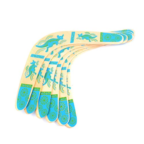 VICASKY 2 piezas Boomerang de madera para exteriores color azul miniatura 7