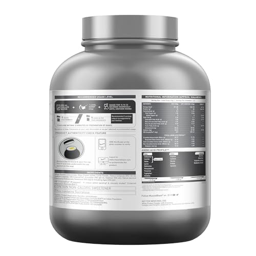 Image of MuscleBlaze Biozyme Whey Protein, Blend of Whey Isolate & Concentrate | 25 g Protein Per Scoop (Ice Cream Chocolate, 2 kg / 4.4 lb)