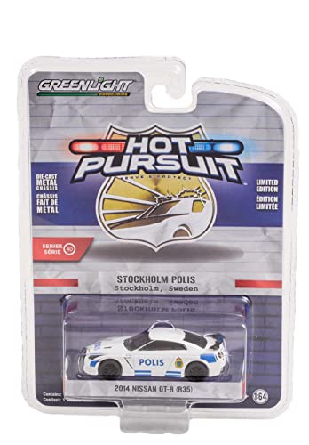 Greenlight 1:64 2014 GT-R (R35) Policía de Estocolmo