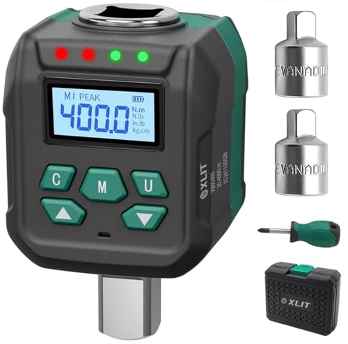 XLIT 1/2' Drive Digital Torque Adapter, 8.8-295 ft-lb...