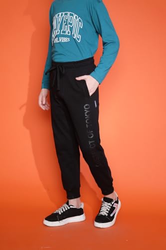 Image of Li'l Tomatoes Boys Looper Track Pant | Soft & Breathable Summer Casual Wear | Elastic Waist with Drawstring | 9-16 Years