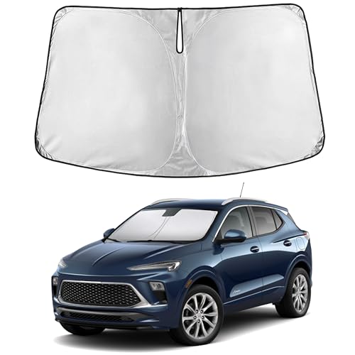 Image of EcoNour Windshield Sun Shade Compatible for Buick Encore GX 2020-2026 Front Window Sunshade Foldable Sun Visor UV & Heat Blocking Protection