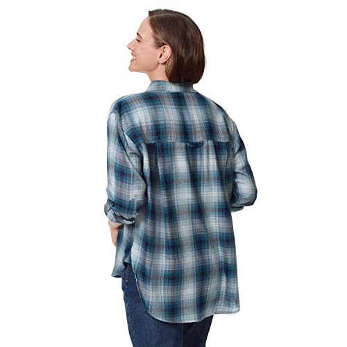 Image of Gloria Vanderbilt Women's Amanda Oversized Button Down Shirt with Roll-tab Sleeves