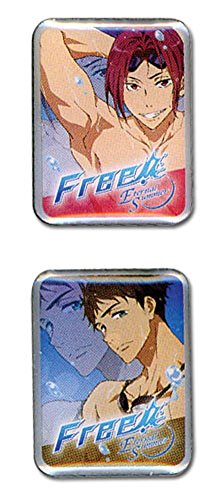 Free! Iwatobi Swim Club 2: Rin & Sousuke Pin Set