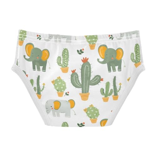 Elephant Cactus Boys' Underwear 100% Cotton Boys' Briefs Soft Toddler Underwear2