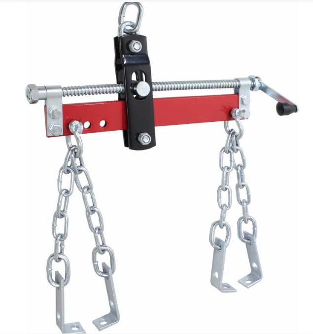 TSX TOOL Nivelador de Motor para Grúa 680 kg – Equilibrador de Carga con Manivela y Cadenas Reforzadas – Ideal para Taller Mecánico y Montaje de Motores