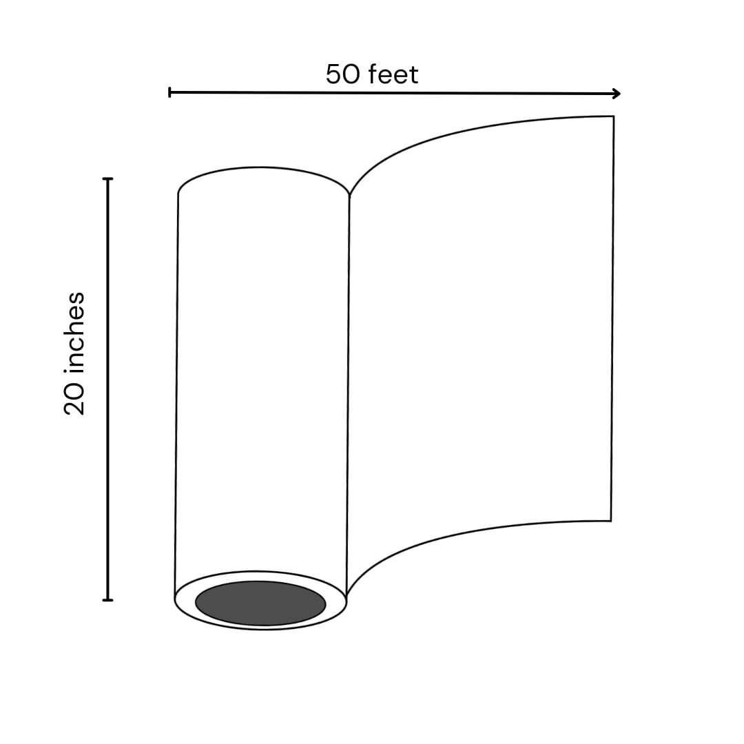 Grafix Clear .002 Dura-lar Film Roll, 50,8 cm by 50-Feet