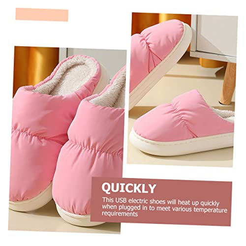 Pantuflas calefactoras USB para pies cómodas miniatura 6
