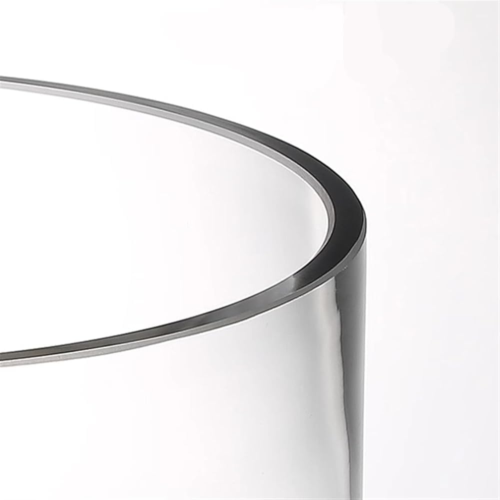 Kleine zylindrische Glas-Fischschale, Desktop-Aquarium für Büro, Wohnzimmer, Heimdekoration, transparenter Betta-Fisch-Lebensraum