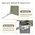 BPS Patio Furniture Cover for Outdoor Table and Chairs, 600D Waterproof and Anti-UV Patio Sectional Set Cover for Outside General Purpose Furniture, 126''L x 88''W x 32''H