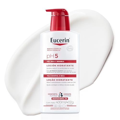 EUCERIN Loção Hidratante Corporal pH5 400ml, Pele Sensível, Dexpantenol, Glicerina