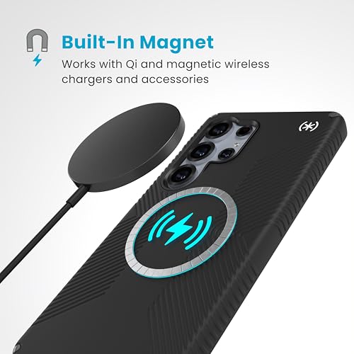 Image of Speck Samsung Galaxy S25 Ultra Case - Magnet Case, 13-Foot Drop Protection, No-Slip Grips - Samsung S25 Ultra Case Magsafe - Raised Bezel and Enhanced Buttons - Presidio 2 Grip