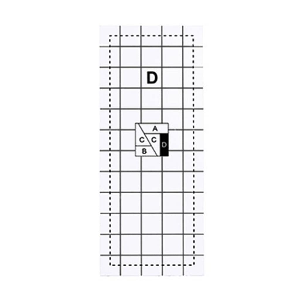 Buxuaaaa Practical Household Patchwork Craft Ruler 4 Waterproof Dustproof Easy Cleaning Anti Deform Quilting Ruler Cutting Rulers for Quilting and Sewing Acrylic
