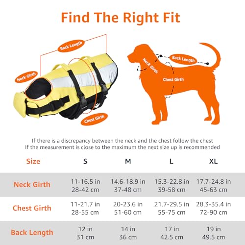 Amazonbasicsdogadjustablelifejacketwithreflectivestripesyellowsmall  Urban Country Home Decor Amazon basics dog adjustable life jacket with reflective stripes yellow small  urban country home decor
