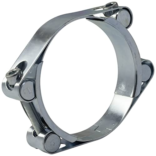 AERZETIX - C63770 - Collier de serrage à tourillon double 120-130 mm - largeur de la bande 24 mm - en acier zingué - couleur argent - pompage irrigation chimie tuyau...