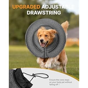 MIDOG-Dog-Cone-Collar-for-Large-Medium-Dogs-Soft-Inflatable-Dog-Cone-Alternative-After-Surgery-Adjustable-Protective-Recovery-Cone-Alternative-E-Collar-Does-Not-Block-Vision-Gray-L-Patented - Cucciolini Doodles   MIDOG-Dog-Cone-Collar-for-Large-Medium-Dogs-Soft-Inflatable-Dog-Cone-Alternative-After-Surgery-Adjustable-Protective-Recovery-Cone-Alternative-E-Collar-Does-Not-Block-Vision-Gray-L-Patented