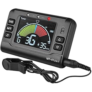 3 in 1 Functional Guitar Tuner Metronome.This item not only features tuner function, but also comes with metronome and tone generator function, all in one design gives you a better using experience. Adjustable volume ,big screen display and folding s...