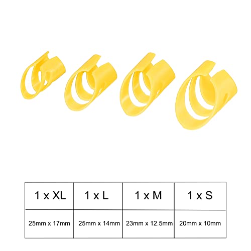 sourcing map Guitare Doigt Médiators XL L M S Dimension Jaune avec Rangement Boîte pour Guitare Basse Ukulélé Paquet de… - Les Beatles, Paul McCartney, John Lennon, RIngo Starr, George Harrison sourcing map Guitare Doigt Médiators XL L M S Dimension Jaune avec Rangement Boîte pour Guitare Basse Ukulélé Paquet de… – Image 3