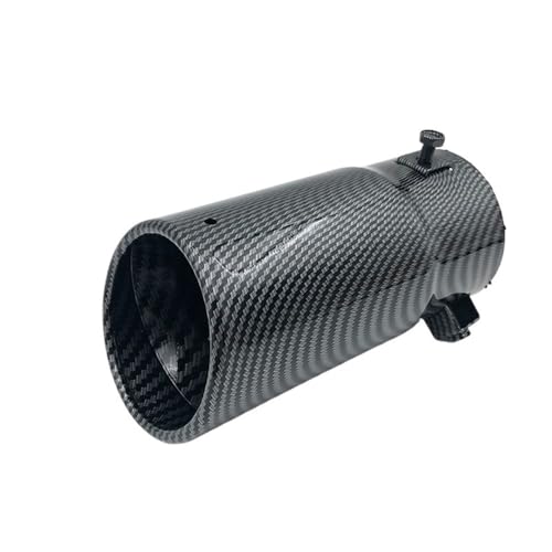 Silenciador de escape universal coche entrada 70 mm salida 76 mm escape trasero