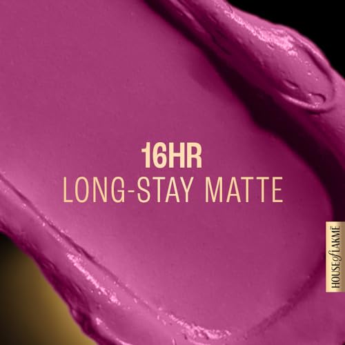 Image of Lakme Forever Matte Liquid Lip Colour, Long-Lasting Liquid Lipstick, Lightweight & Transferproof, Smudgeproof - Pink Floss 5.6ml (Pack of 2)