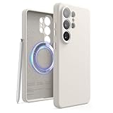 elago Coque Magnétique Silicone Compatible avec Samsung Galaxy S26 Ultra Étui, Compatible avec Accessoires MagSafe, Protection, Antichoc, Fin, Anti-Rayures, Doublure Microfibre (Stone)
