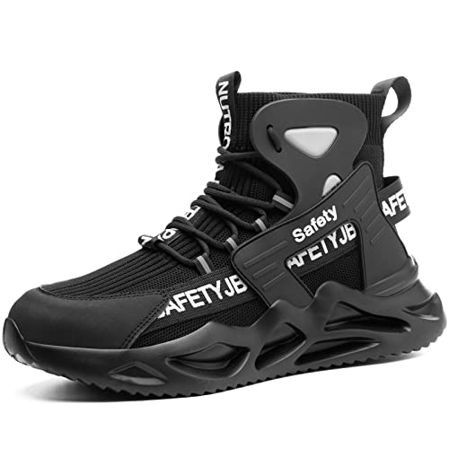 Image of Nutropa Steel Toe Shoes for Men Women Work Safety Footwear Lightweight Breathable Comfortable Industrial Construction Sneakers