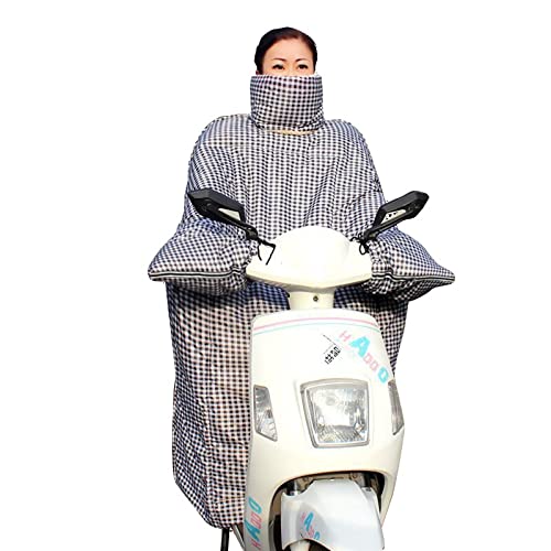 Générique Tablier Scooter, Couvre Jambe Scooter Le Pare-Brise de Voiture électrique est Hiver Plus Velours épais Coupe-Vent Grande Taille Double Eau Pluie Inclusive