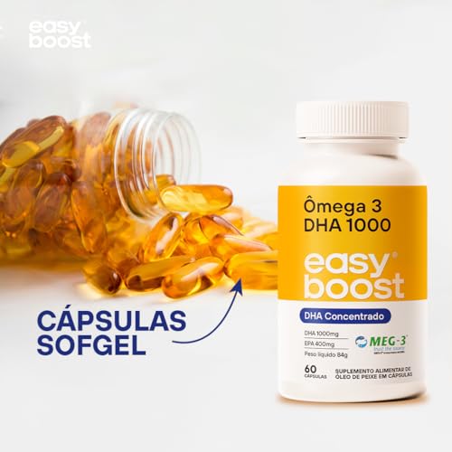 Ômega 3 Ultra Dha 1000 Easy Boost Epa 400mg Dha 1000mg 60caps