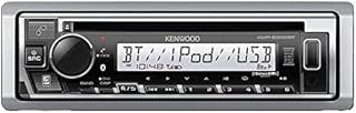 Kenwood KMR-D382BT Car & Marine Stereo - Single Din, Bluetooth Audio, CD USB MP3, Aux in, AM FM Radio SiriusXM Ready, Weatherproof, Multi Color Illumination (Renewed)