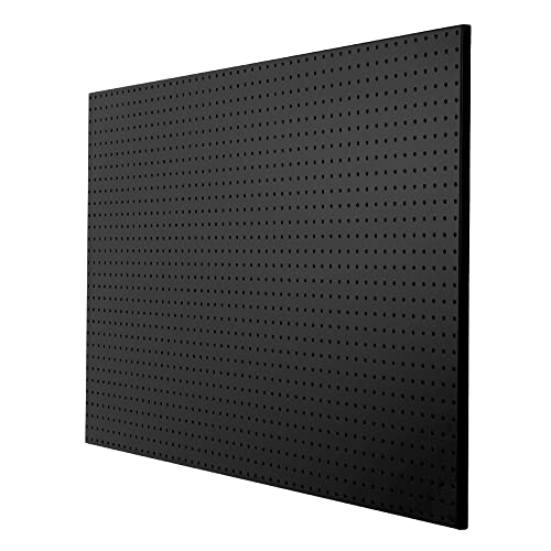パンチング マグネットボード 壁掛け スチール 有孔ボード 磁石対応 穴径5mm 穴ピッチ20mm (600x1000mm,ブラック)