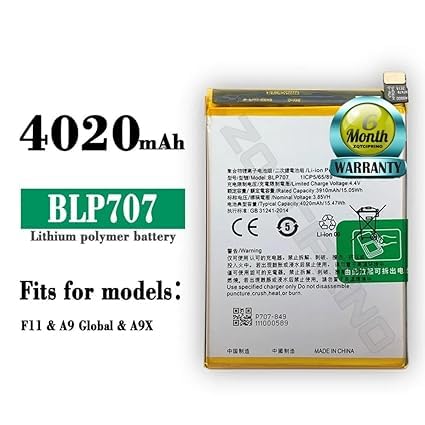 Image of OriginaI BLP707 Battery for Oppo F11 / CPH1913 Battery with 6 Month Warranty****(N267)