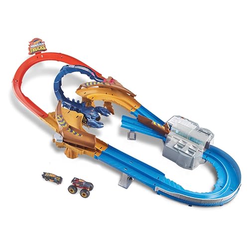Hot Wheels City Escorpi&oacute;n s&uacute;per Impulso, Pista de Coches de Juguete, Incluye 1...