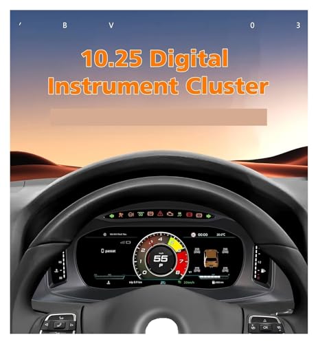 Panel de instrumentos LCD 10,25 VW Multivan T5 2008-2015 con Android Auto y pantalla de cabina HDMI 2