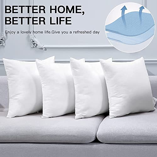 Otostar ZXZTPTSD 20X20 Inch Throw Pillow Inserts Set Of 4 Premium Bedding Pillow Inserts Square Indoor Decorative Throw Pillows Form Pillow Stuffer thumb #4