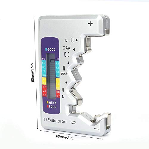 image for Hilitand Digital Battery Tester Battery Capacity Detector Checker Meas