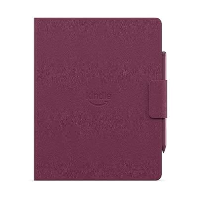 Introducing All-New Amazon Kindle Scribe Executive Folio Cover with Magnetic Attach, Sleek Protective Case - Premium Leather