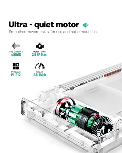 Caminadora eléctrica plegable para casa con inclinación hasta 265 lb miniatura 5