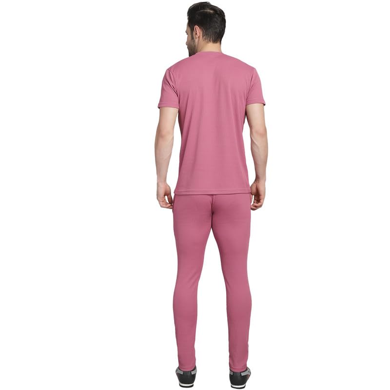 Image of Mack Jonney Solid Polyester Lycra Casual Style Half Sleeves Co-Ord Set Trackuit For Men-P-MACK52989-Box T D10 2